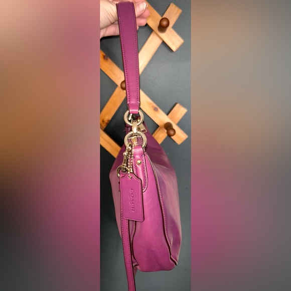 Coach Chelsea, 2way Smooth Purple Calf Leather Bag (2015) - 37018 - Picture 10 of 16